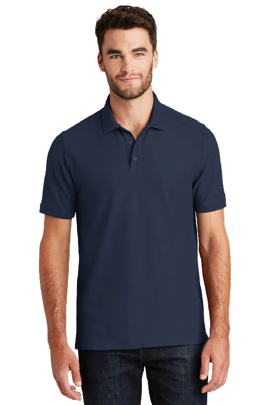 Knitted Design New Era Mens Venue Home Plate Moisture Wicking Short Sleeve Polo Shirt - Navy Blue Knitted Design New Era Mens Venue Home Plate Moisture Wicking Short Sleeve Polo Shirt - Navy Blue