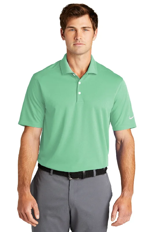 Fashionable Prints Nike Mens Dri-Fit Moisture Wicking Micro Pique 2.0 Short Sleeve Polo Shirt - Mint Green
