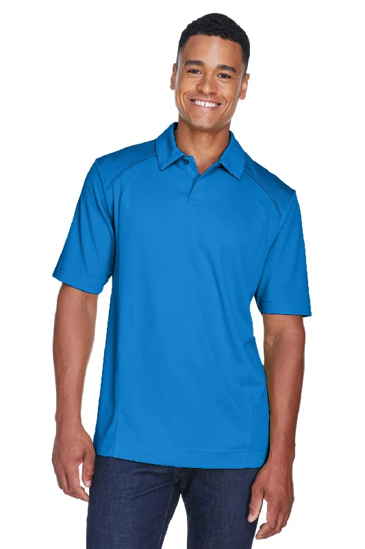 Simple Elegance North End Mens Sport Red Performance Moisture Wicking Short Sleeve Polo Shirt - Light Nautical Blue