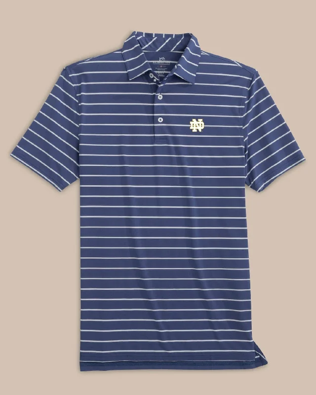 Elegant And Lazy Notre Dame Fighting Irish brrr°®-eeze Desmond Stripe Polo