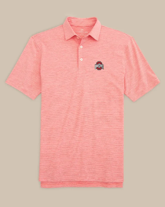 Celebrity Style Ohio State Buckeyes Driver Spacedye Polo Shirt
