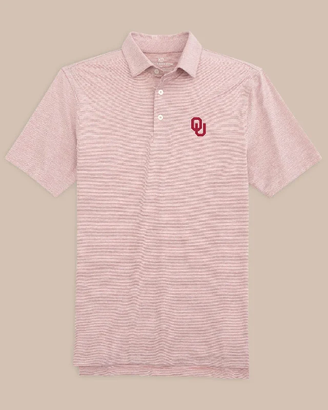 Leisure Travel Oklahoma Sooners Driver Spacedye Polo Shirt