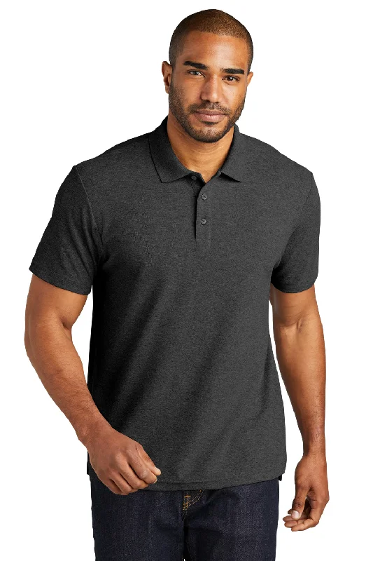 Slim Fit Port Authority Mens C-FREE Pique Short Sleeve Polo Shirt - Heather Charcoal Grey Slim Fit Port Authority Mens C-FREE Pique Short Sleeve Polo Shirt - Heather Charcoal Grey
