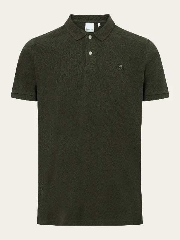 Sports Design Basic badge polo - Green melange