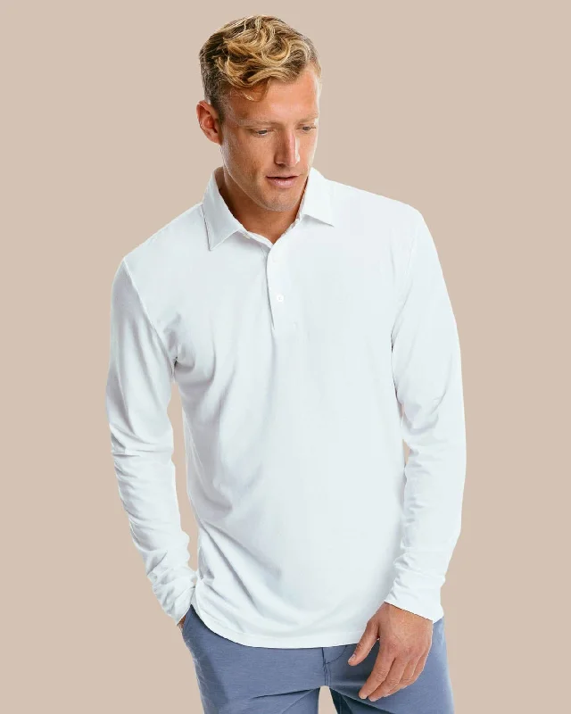 High-end Fabrics Ryder Long Sleeve Performance Polo Shirt