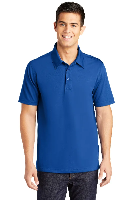 Soft Tops Sport-Tek Mens Active Mesh Moisture Wicking Short Sleeve Polo Shirt - True Royal Blue Soft Tops Sport-Tek Mens Active Mesh Moisture Wicking Short Sleeve Polo Shirt - True Royal Blue