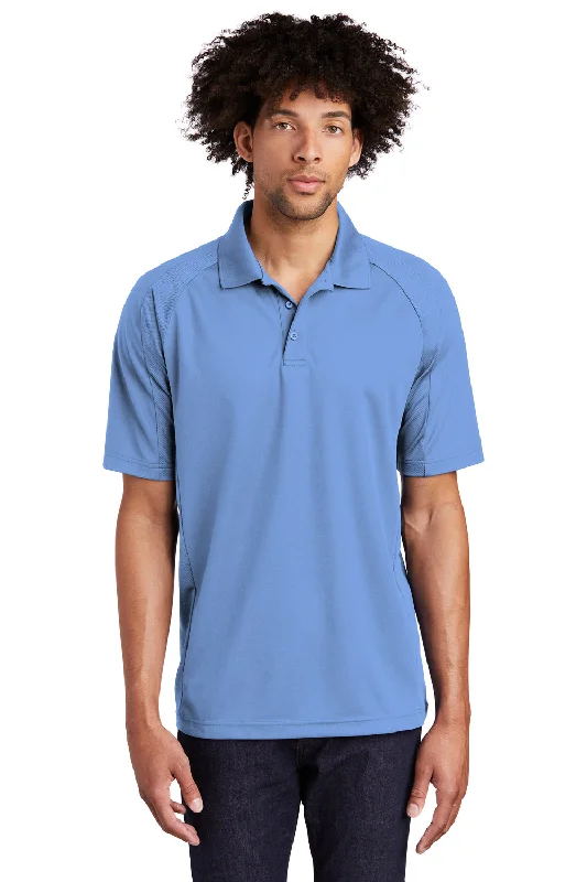 High Street Style Sport-Tek Mens Dri-Mesh Moisture Wicking Short Sleeve Polo Shirt - Carolina Blue High Street Style Sport-Tek Mens Dri-Mesh Moisture Wicking Short Sleeve Polo Shirt - Carolina Blue