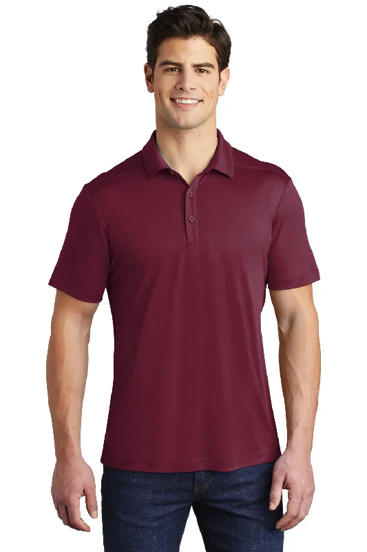 Versatile Casuals Sport-Tek Mens Moisture Wicking Short Sleeve Polo Shirt - Cardinal Red