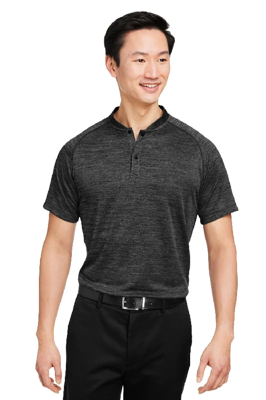 Noble And Elegant Spyder Mens Mission Blade Short Sleeve Polo Shirt - Black