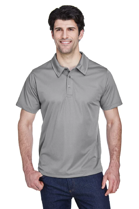 Smart Casuals Team 365 Mens Command Performance Moisture Wicking Short Sleeve Polo Shirt - Graphite Grey Smart Casuals Team 365 Mens Command Performance Moisture Wicking Short Sleeve Polo Shirt - Graphite Grey