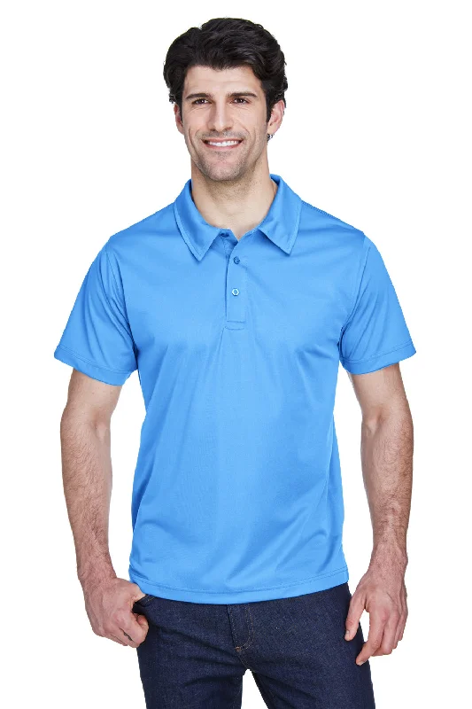 Trendy Wear Team 365 Mens Command Performance Moisture Wicking Short Sleeve Polo Shirt - Light Blue Trendy Wear Team 365 Mens Command Performance Moisture Wicking Short Sleeve Polo Shirt - Light Blue