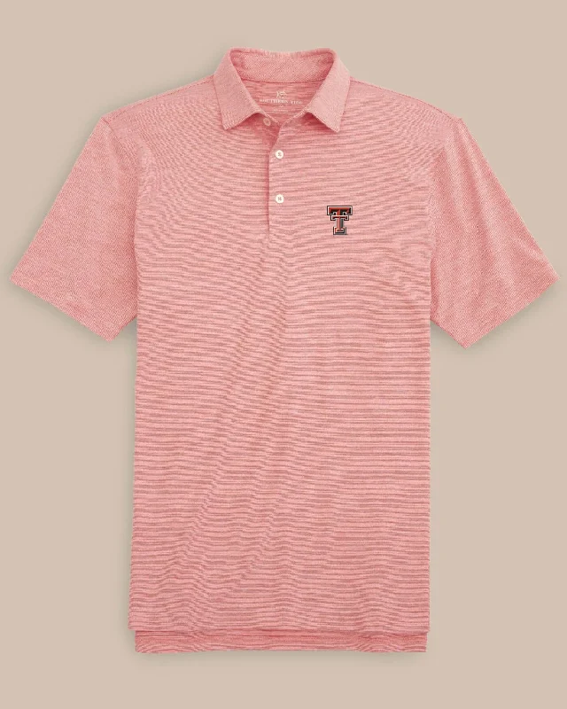 Noble Temperament Texas Tech Driver Spacedye Polo Shirt