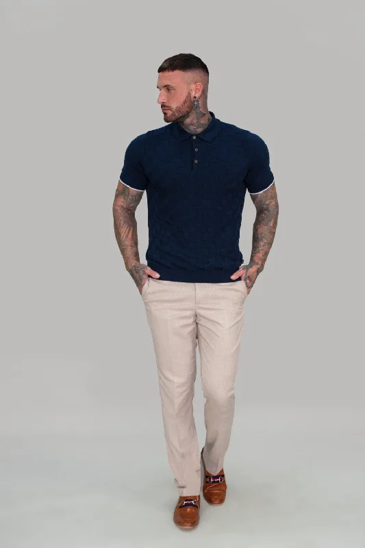 Sporty Comfort Textured Polo Shirt