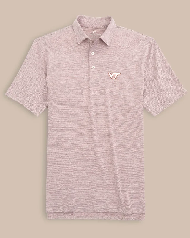 High-quality Fabrics Virginia Tech Hokies Driver Spacedye Polo Shirt