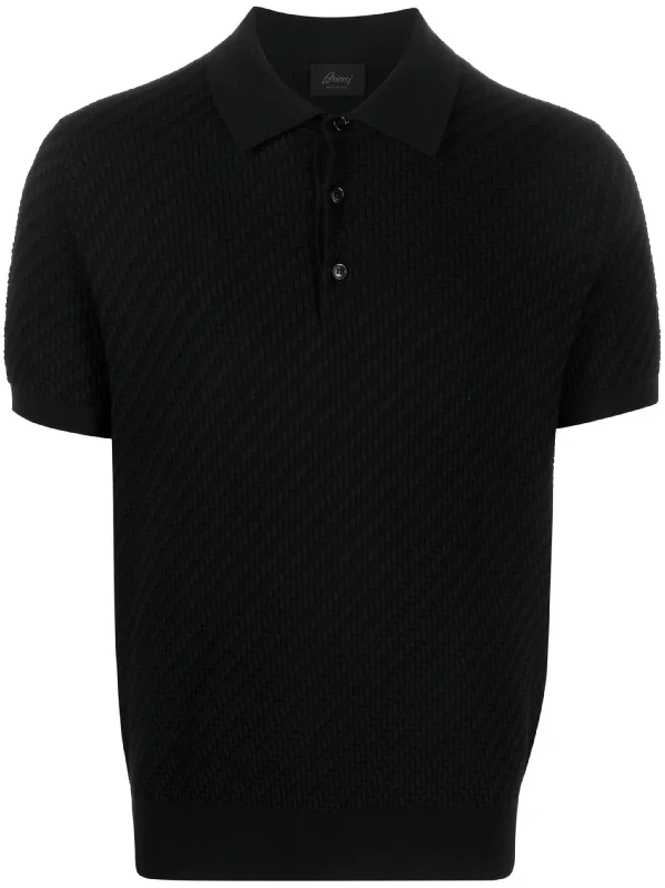 High-end Customization Waffle-Knit Polo Shirt